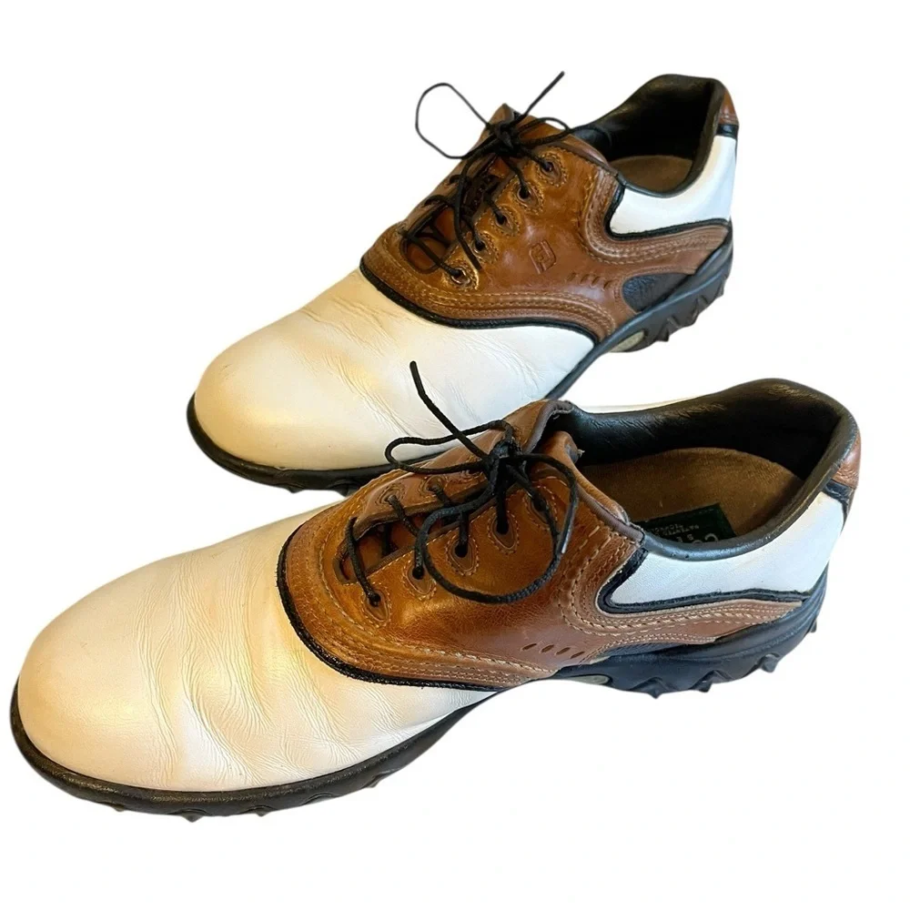 FootJoy 54024 Contour Series Men’s Golf Shoes Size 10 Leather Athlesure